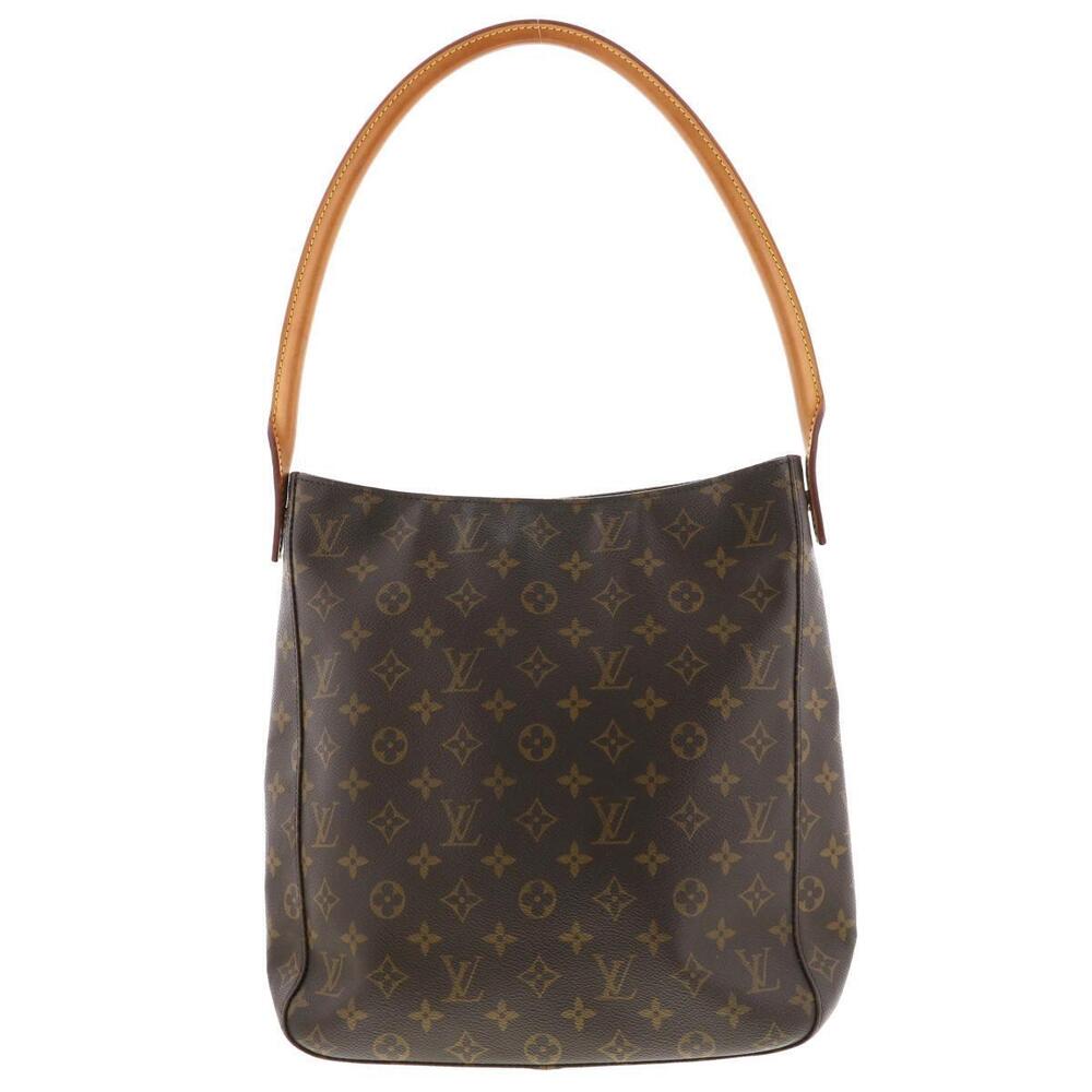 LOUIS VUITTON Looping Bag Shoulder Messenger Monogram Brown